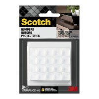 Scotch Square Bumpers SP954-NA 12.7 mm x 12.7 mm, Pack of 20